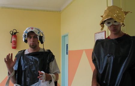 "Bienvenue dans l'espace" était le thème du premier grand jeu organisé par les animateurs pour cette session de Juillet 2005