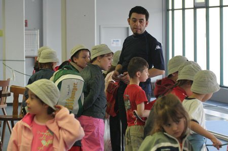 Sans oublier la visite des locaux avec des petits jeux ludiques sous la houlette de Francis !